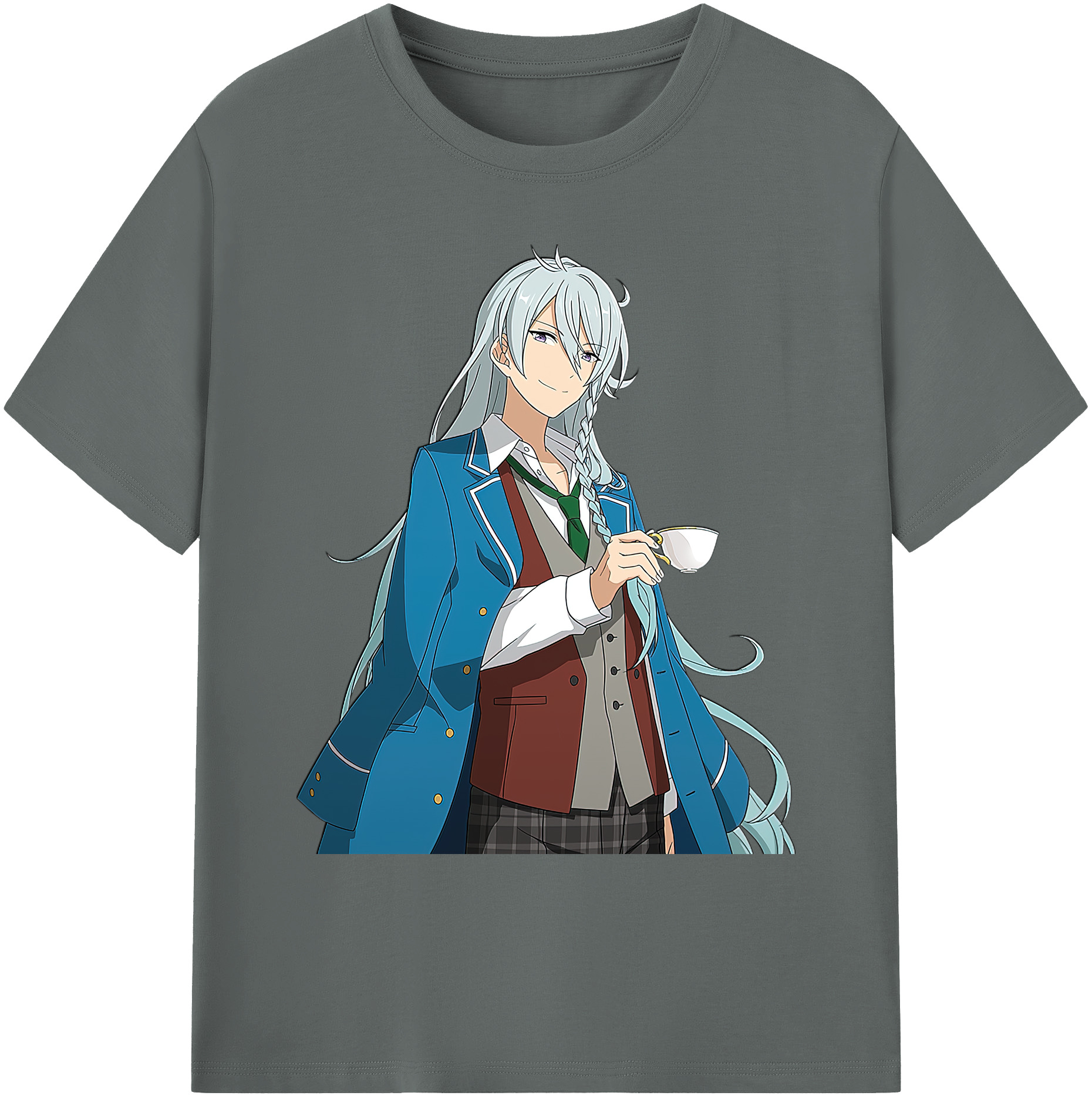 （画像用） あんさんぶるスターズ! Ensemble Stars 綿100％ メンズ半袖Tシャツ｜肌触りやわらか＆通気性